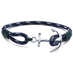 BRACCIALE SOUTHERN GREEN ANCORA TOM HOPE - XS - TM0100 - Ilgrandebazar