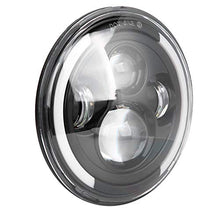 Carica l&#39;immagine nel visualizzatore di Gallery, Qiilu Lampada Frontale a LED da 7 Pollici 150W Halo Light, Auto e Moto...