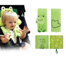 Carica l&#39;immagine nel visualizzatore di Gallery, INCHANT Cartoon Animal morbida cablaggio della cintura di sicurezza Green
