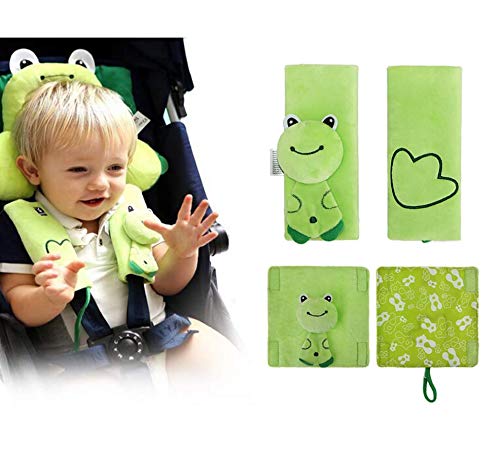 INCHANT Cartoon Animal morbida cablaggio della cintura di sicurezza Green