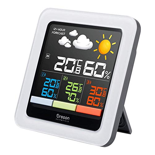 Oregon Scientific RAR502SX Stazione Meteo Multizona con Display a Grigio