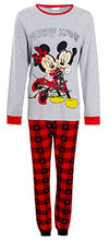 Carica l&#39;immagine nel visualizzatore di Gallery, Disney Pigiama natalizio coordinato con Topolino e Minnie, per adulti e bambini, da donna., M