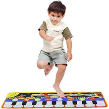 Carica l'immagine nel visualizzatore di Gallery, RenFox Tappeto Musicale, Piano Mat Tastiera Danza Stuoia Strumento Musicale, Tappeto Musicale Tocco Mat Bambini Educativo Giocattolo