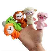 Carica l&#39;immagine nel visualizzatore di Gallery, Xrten Burattini per dita,10 pezzi Panno Morbido Animale Marionette da Dito...