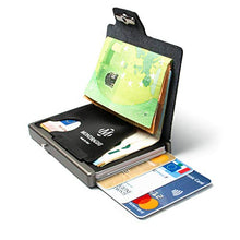 Carica l'immagine nel visualizzatore di Gallery, MONDRAGHI Miniwallet. Linea RACING CARBON. Portatessere in pelle e Carbon