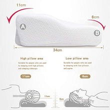 Carica l'immagine nel visualizzatore di Gallery, ZoneYan Cuscino Cervicale Ortopedico Collo, Contorno Memory Foam con...
