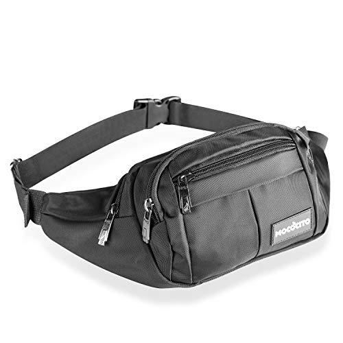 MOCOCITO Marsupio Uomo Donna Grande Sportivo Running con Cintura Nero