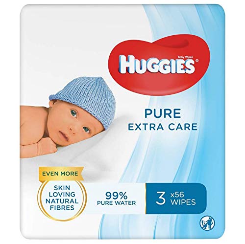 Huggies Pure Extra Care Salviette Umidificate per Bambini, 12 Pacchi da 56...