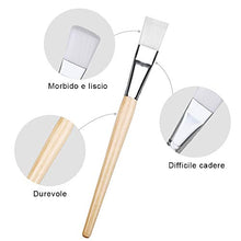 Carica l&#39;immagine nel visualizzatore di Gallery, Lictin Pennello Maschera Viso - 2 Spazzola + 1 Bella Fascia bianco