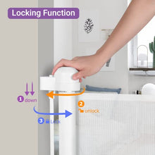 Carica l&#39;immagine nel visualizzatore di Gallery, Momcozy Cancelletto per Bambini e Animali Estensibile (0-140 cm), Cancelletto di Sicurezza Retraibile per Porte e Scale, Rilocabile, per Scale e Corridoi, per Uso Interni ed Esterni, Bianco