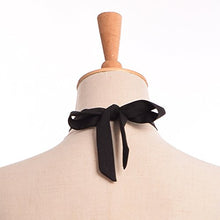 Carica l&#39;immagine nel visualizzatore di Gallery, BLESSUME Donne vittoriano Chiffon jabot Collo Collare 1 pezzo Nero - Ilgrandebazar