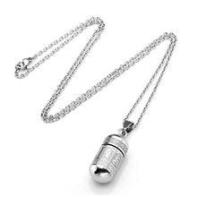 Carica l&#39;immagine nel visualizzatore di Gallery, Zysta Collana Unisex Donna Uomo in Acciaio Inossidabile con Pendente Argento