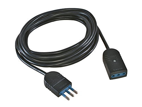 Poly Pool PP0382.1S Prolunga 5 m, Spina e Presa 10 A, Nero