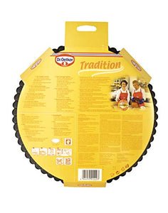 Dr. Oetker Cameo-Stampo per crostata ø 28 cm Tradition (Colore: Nero),...
