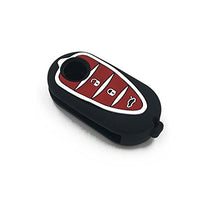 Carica l&#39;immagine nel visualizzatore di Gallery, Cover Custodia Silicone per Chiave Alfa Romeo 3 Tasti Guscio Morbido...