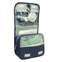 Carica l'immagine nel visualizzatore di Gallery, Beauty Case Da Viaggio, Organizzatore Di Borse Per Il Trucco Wash Bag Blu - Ilgrandebazar