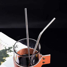 Carica l'immagine nel visualizzatore di Gallery, VEHHE Cannucce Metallo Riutilizzabili 10,5"in 10pcs-metallizzato