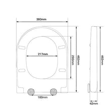 Carica l&#39;immagine nel visualizzatore di Gallery, HOMELODY Coperchio Sedile WC Copriwater Universale ,Tavoletta WC... - Ilgrandebazar