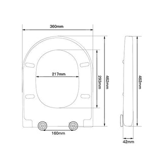 HOMELODY Coperchio Sedile WC Copriwater Universale ,Tavoletta WC... - Ilgrandebazar