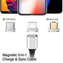 Carica l'immagine nel visualizzatore di Gallery, AVIWIS 3 in 1 Cavo Magnetico di Ricarica, Multi Dati Connettore 3-IN-1 - Ilgrandebazar