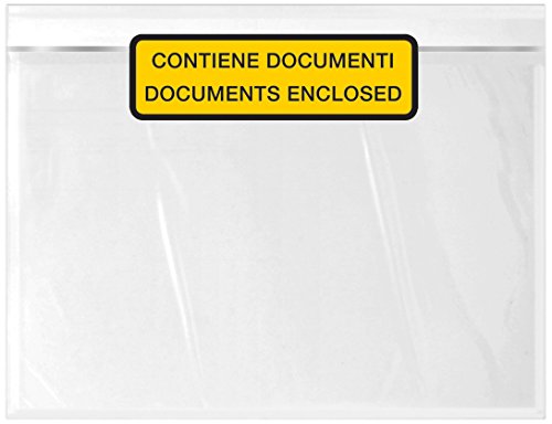 WePack 240180100S Buste Autoadesive Portadocumenti, C5, Trasparente - Ilgrandebazar