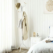 Carica l&#39;immagine nel visualizzatore di Gallery, SONGMICS Stand Appendiabiti Attaccapanni Ometto da Pavimento 44 x 182 Bianco - Ilgrandebazar