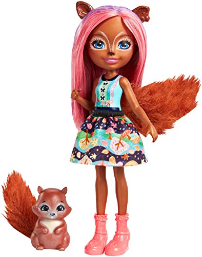 Enchantimals- Bambola Sancha Lo Scoiattolo e Cucciolo, Playset per Bambine,... - Ilgrandebazar