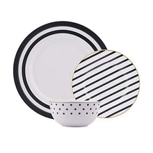 Carica l&#39;immagine nel visualizzatore di Gallery, AmazonBasics - Servizio di piatti per 6 persone, 18 Eleganza Contemporanea - Ilgrandebazar