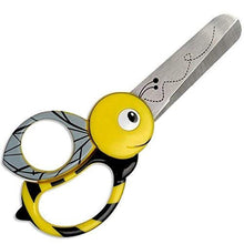 Carica l'immagine nel visualizzatore di Gallery, Fiskars Forbici per bambini a forma di ape, A partire da 4 anni, Lunghezza: 13 cm, Per destrorsi e mancini, Lama in acciaio inossidabile/Impugnature in plastica, Giallo, 1003747