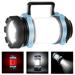 EXTSUD Lampada Campeggio Ricaricabile 3 in 1 Lanterna LED Torcia 4400mAh...