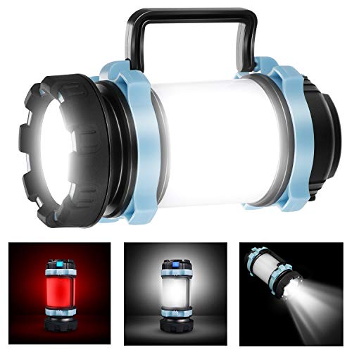 EXTSUD Lampada Campeggio Ricaricabile 3 in 1 Lanterna LED Torcia 4400mAh...
