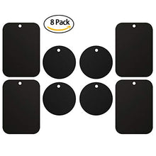 Carica l'immagine nel visualizzatore di Gallery, ivoler [8 Pezzi] Calamita per Cellulare Auto, Super Adesivo 3M piastrine Nero