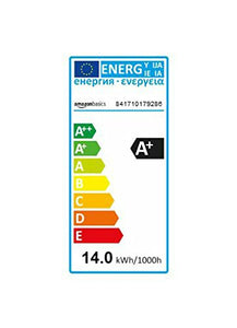 AmazonBasics Lampadina LED E27, 14W Confezione da 2, Bianco Caldo - Ilgrandebazar