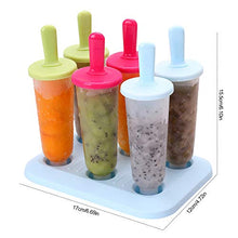 Carica l&#39;immagine nel visualizzatore di Gallery, Bluelves Stampi Ghiaccioli, Popsicle Stampi, 6 Grande Miscelazione Del Colore