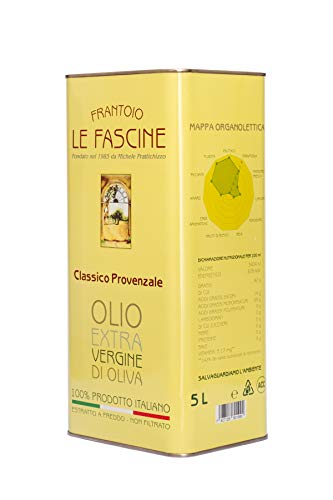 Le Fascine Olio Extravergine Di Oliva Italiano In Latta Da 5 Lt 100 %...