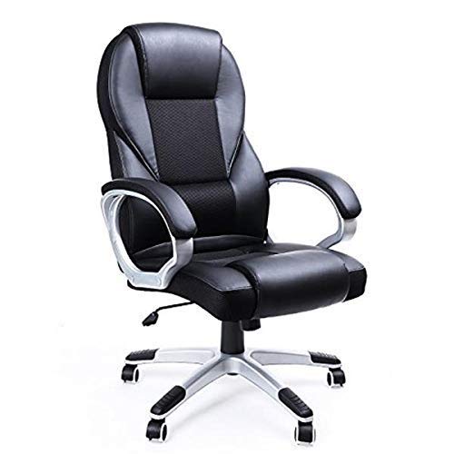 SONGMICS Sedia da UfficioStabile, Resistente, 73 x 70 x 122 cm, Nero - Ilgrandebazar