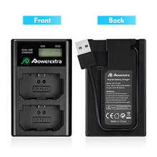 Carica l&#39;immagine nel visualizzatore di Gallery, Powerextra - Caricabatteria Dual USB con display LCD per Sony NP-FZ100,...