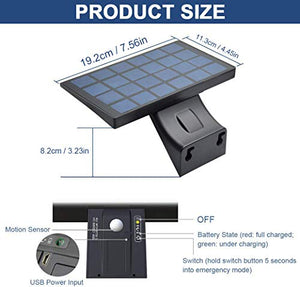 JESLED Luce Solare con 90 LED, Lampada da 1 Pack, 6000k(cool White)
