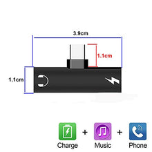Carica l&#39;immagine nel visualizzatore di Gallery, jack usb c, 2 in 1 Aux USB Tipo C Adattatore Jack Cuffie 3,5 mm Audio...