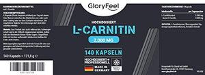 GloryFeel Sport Integratore L-Carnitina, 140 Capsule Vegan, 3.000 mg di Pura...