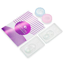 Carica l&#39;immagine nel visualizzatore di Gallery, GLAMLENS Lenti a contatto colorate Rose Blue - azzurre - mensili - con porta...