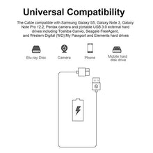 Carica l'immagine nel visualizzatore di Gallery, PIHEN Micro B Cavo, cavo di sincronizzazione USB 3.0 a micro con 0.5m