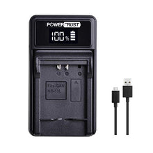 Carica l&#39;immagine nel visualizzatore di Gallery, PowerTrust - 2 batterie agli ioni di litio NB-13L e caricabatteria USB a LED...