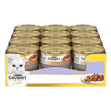 Carica l'immagine nel visualizzatore di Gallery, Purina Gourmet Gold Dadini in Salsa Cibo Umido per Gatto con Vitello in Salsa con Verdure, 24 Lattine da 85g