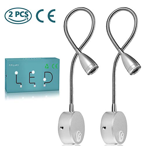 Lampada da lettura,LED luce letto con montaggio a muro, Double - Ilgrandebazar