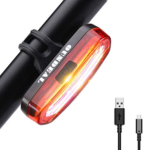 OUNDEAL Luce Posteriore Bicicletta, per Bicicletta USB Ricaricabile,...
