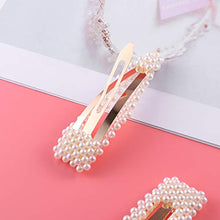 Carica l&#39;immagine nel visualizzatore di Gallery, Lurrose, fermagli per capelli con perle, modello semplice e alla moda,... - Ilgrandebazar