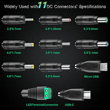 Carica l&#39;immagine nel visualizzatore di Gallery, SoulBay 6V - 24V 41W Alimentatore Switching Universale per Caricabatterie CA/CC con punte CC da 11 pezzi, contiene spina USB-C per Elettronica Domestica e Strisce LED - 2000 mA max