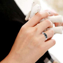 Carica l&#39;immagine nel visualizzatore di Gallery, Orchid Jewelry 1.02 Ctw Rotonda Nero Diamante Gioielli Per Le Donne |Anello...