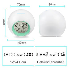 Carica l&#39;immagine nel visualizzatore di Gallery, HAMSWAN Sveglia Digitale, per Bambini, con 7 Colori di Blu - Ilgrandebazar
